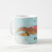 Mug Survol avec la légende "Anyhoo" (Devant gauche)