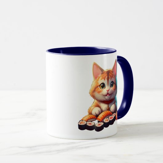 Mug Sushi Cat (Devant droit)
