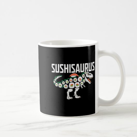 Mug Sushi Dinosaur T-rex Japanese Food Funny Sushi Rol (Droite)