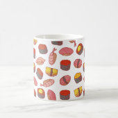 Mug Sushi et roule sans couture motif. Dessin de Doodl (Centre)
