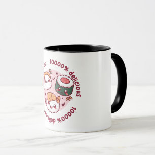 Mug sushi kawaii avec des citations drôles pour amoure