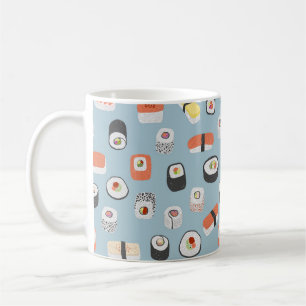 Mug Sushi Nigiri Maki Roll Motif