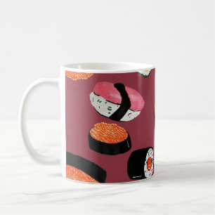 Mug Sushi Onigiri Rolls : Illustration transparente