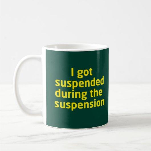 Mug Suspendu pendant la suspension (Gauche)