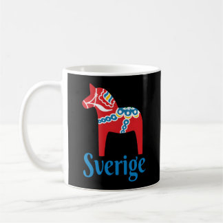 Mug Sverige Suède Dala Horse Dalecarlienne Hors