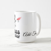 Mug SVG Custom Bass Master fishing (Devant droit)