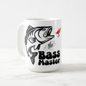 Mug SVG Custom Bass Master fishing (Devant gauche)