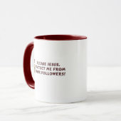 Mug Svp humour chrétien de Jésus (Devant gauche)