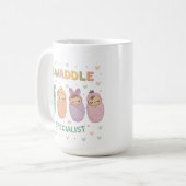 Mug Swaddle Specialist Cute Baby Illustration (Devant gauche)