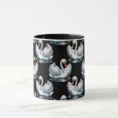 Mug Swan Birds Design Motif (Centre)