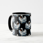 Mug Swan Birds Design Motif (Devant gauche)