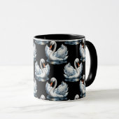 Mug Swan Birds Design Motif (Devant droit)
