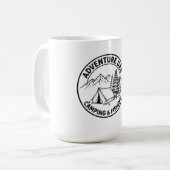 Mug Sweat à capuche Camping Jour d'Aventure - Extérieu (Devant gauche)