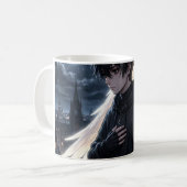 Mug Sweat à capuche graphique avec garçon d'anime et a (Devant gauche)
