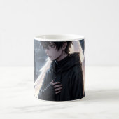 Mug Sweat à capuche graphique avec garçon d'anime et a (Centre)