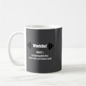 Mug Sweat Activated Motivational Workout Complete Gym (Gauche)