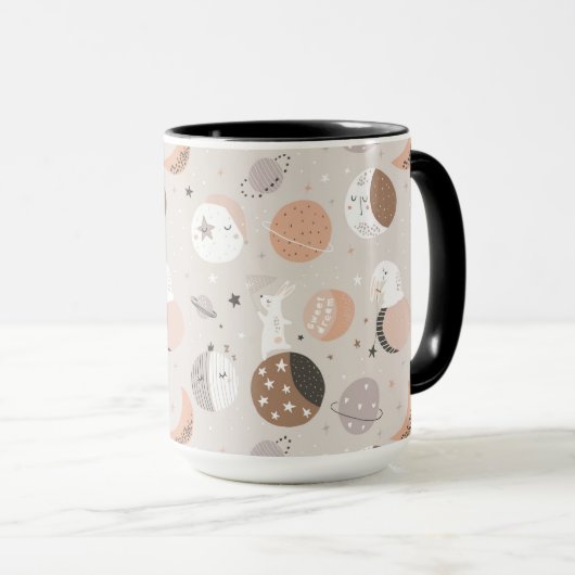 Mug Sweat Dream Bunnies Dans Motif spatial (Devant droit)