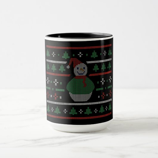 Mug Sweat moche - Joli Snowman Jumper Noël (Centre)