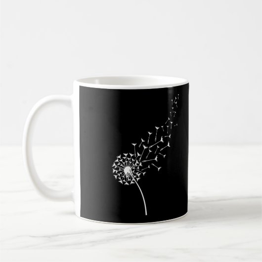 Mug Sweat - shirt à capuche blanc Dandelion (Gauche)