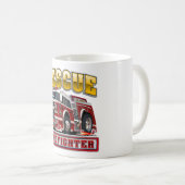 Mug Sweat - shirt à capuche de camionnette de dessin (Devant droit)