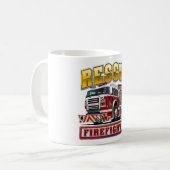 Mug Sweat - shirt à capuche de camionnette de dessin (Devant gauche)