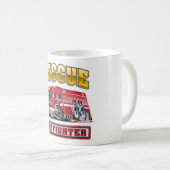Mug Sweat - shirt à capuche de camionnette de dessin (Devant droit)