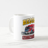 Mug Sweat - shirt à capuche de camionnette de dessin (Devant gauche)