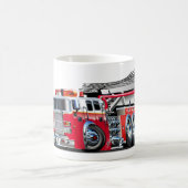 Mug Sweat - shirt à capuche de camionnette de dessin (Centre)