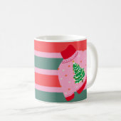 Mug Sweater de Noël mignon et laid (Devant droit)