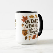 Mug Sweater Weather Enthusiast | Halloween Gifts (Devant droit)