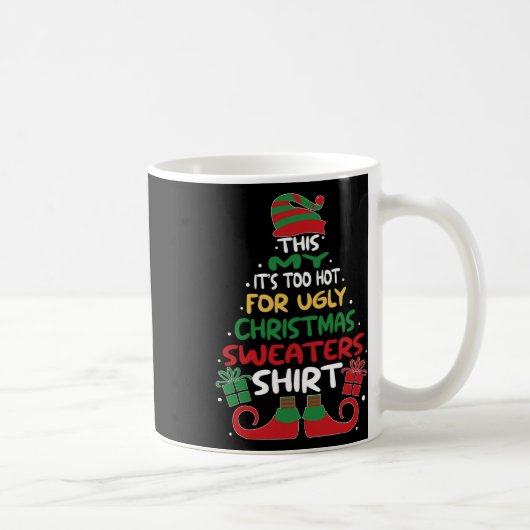Mug Sweaters de Noël moches pas chers Drôle Noël Homme (Droite)