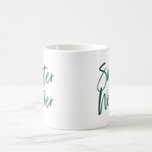 Mug Sweather Green Script Holiday (Centre)