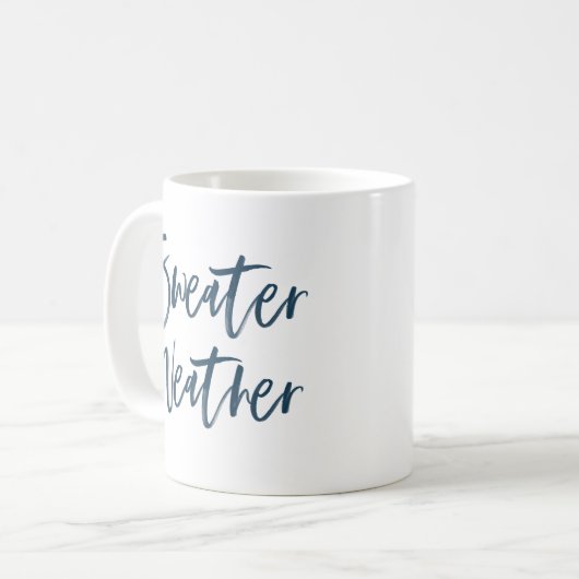 Mug Sweather Marine Script Holiday (Devant gauche)