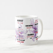 Mug Sweer Affirmation Aquarelle Floral (Devant droit)