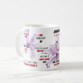 Mug Sweer Affirmation Aquarelle Floral (Devant gauche)