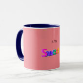Mug Sweet 16 combo mug/nom personnalisé. (Devant gauche)