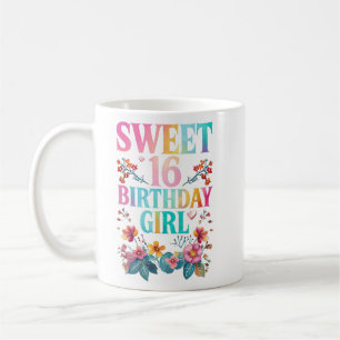 Mug Sweet 16 fille d'anniversaire