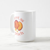 Mug Sweet as a Peach Ripe Georgia Pache Fruit (Devant gauche)