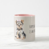 Mug Sweet Brown Puppy Dog with Bow (Centre)