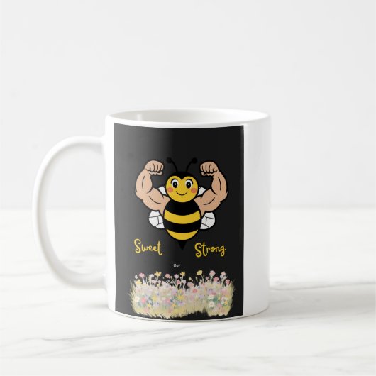 Mug Sweet but Strong – abeille mignonne (Gauche)