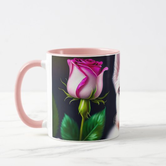Mug Sweet Chien Et Collection Rose (Gauche)
