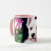 Mug Sweet Chien Et Collection Rose (Devant gauche)