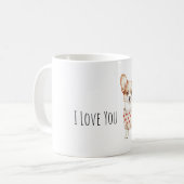 Mug Sweet Cream Dog Love You (Devant gauche)