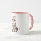 Mug Sweet Cream Raccoon Heart Donut (Devant droit)