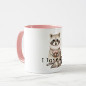 Mug Sweet Cream Raccoon Heart Donut (Devant gauche)