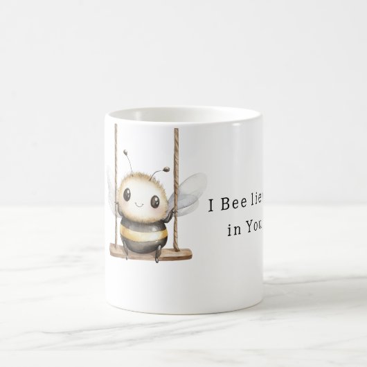 Mug Sweet Cute Bee on Swing (Centre)
