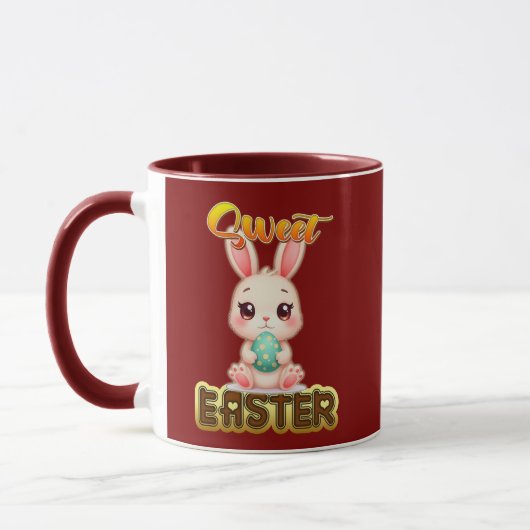 Mug Sweet Easter Bunny – Cute Chocolate - caneca (Gauche)