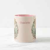 Mug Sweet Easter Bunny in Spring Flowers Ajouter un no (Centre)
