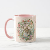 Mug Sweet Easter Bunny in Spring Flowers Ajouter un no (Gauche)