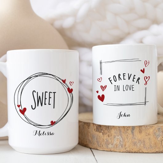 Mug Sweet Forever Love Valentines Jour Couple